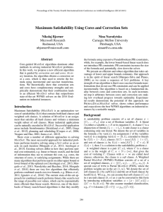 Maximum Satisfiability Using Cores and Correction Sets