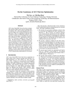 On the Consistency of AUC Pairwise Optimization