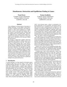 Simultaneous Abstraction and Equilibrium Finding in Games