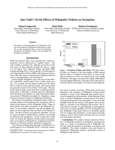 Quo Vadis? On the Effects of Wikipedia’s Policies on Navigation