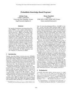 Probabilistic Knowledge-Based Programs
