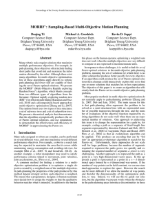 MORRF : Sampling-Based Multi-Objective Motion Planning