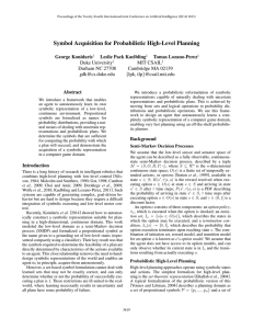 Symbol Acquisition for Probabilistic High-Level Planning