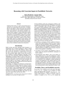 Reasoning with Uncertain Inputs in Possibilistic Networks