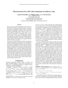 Microstructures for CSPs with Constraints of Arbitrary Arity