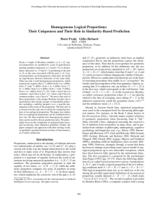 Homogeneous Logical Proportions: Their Uniqueness and Their Role in Similarity-Based Prediction