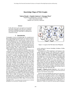 Knowledge Maps of Web Graphs Valeria Fionda , Claudio Gutierrez , Giuseppe Pirr`o