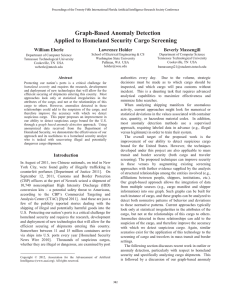 Graph-Based Anomaly Detection Applied to Homeland Security Cargo Screening  Beverly Massengill
