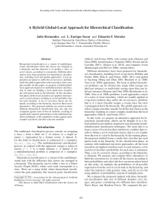 A Hybrid Global-Local Approach for Hierarchical Classification