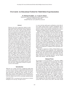 Overwatch: An Educational Testbed for Multi-Robot Experimentation