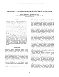 Semantically Correct Representation of Multi-Model Interoperations