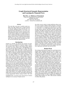 Graph Structured Semantic Representation and Learning for Financial News