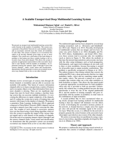 A Scalable Unsupervised Deep Multimodal Learning System