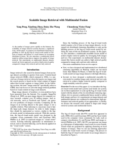 Scalable Image Retrieval with Multimodal Fusion Chunsheng Victor Fang