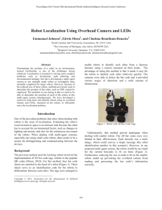Robot Localization Using Overhead Camera and LEDs Emmanuel Johnson , Edwin Olson