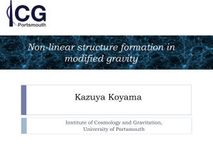 Non-linear structure formation in modified gravity Kazuya Koyama