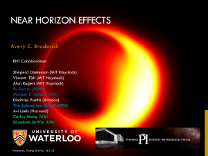 NEAR HORIZON EFFECTS Avery E. Broderick