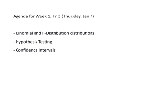 Agenda for Week 1, Hr 3 (Thursday, Jan 7)