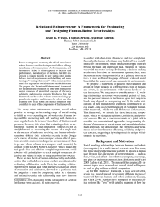 Relational Enhancement: A Framework for Evaluating and Designing Human-Robot Relationships