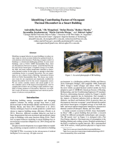 Identifying Contributing Factors of Occupant Thermal Discomfort in a Smart Building