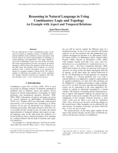 Reasoning in Natural Language in Using Combinatory Logic and Topology
