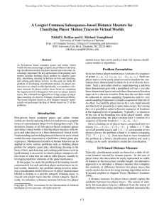 A Largest Common Subsequence-based Distance Measure for