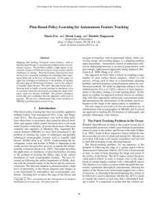Plan-Based Policy-Learning for Autonomous Feature Tracking