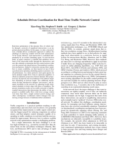 Schedule-Driven Coordination for Real-Time Traffic Network Control