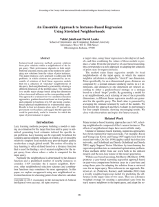 An Ensemble Approach to Instance-Based Regression Using Stretched Neighborhoods