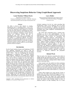 Discovering Suspicious Behavior Using Graph-Based Approach