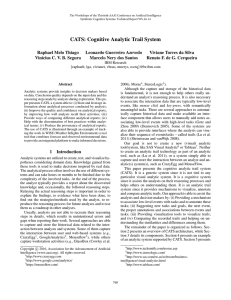 CATS: Cognitive Analytic Trail System