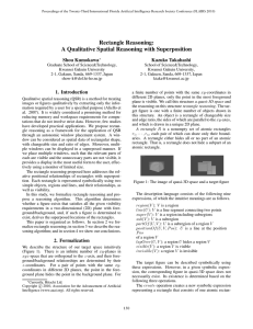 Rectangle Reasoning: A Qualitative Spatial Reasoning with Superposition Shou Kumokawa Kazuko Takahashi