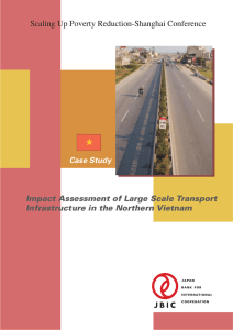 Scaling Up Poverty Reduction-Shanghai Conference Impact Assessment of Large Scale Transport