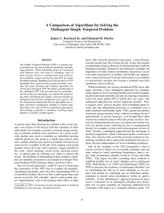 A Comparison of Algorithms for Solving the Multiagent Simple Temporal Problem