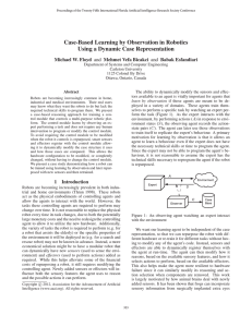 Case-Based Learning by Observation in Robotics Using a Dynamic Case Representation