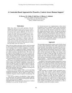 A Constraint-Based Approach for Proactive, Context-Aware Human Support