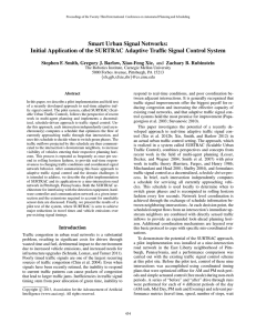 Smart Urban Signal Networks: