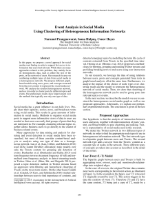 Event Analysis in Social Media Using Clustering of Heterogeneous Information Networks