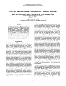 Retrieving Adaptable Cases in Process-Oriented Case-Based Reasoning