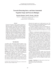 Towards Detecting Intra- and Inter-Sentential Negation Scope and Focus in Dialogue