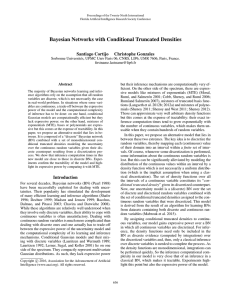 Bayesian Networks with Conditional Truncated Densities Santiago Cortijo Christophe Gonzales