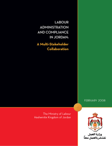 LABOUR ADMINISTRATION AND COMPLIANCE IN JORDAN: