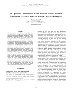 DIYgenomics Crowdsourced Health Research Studies: Personal