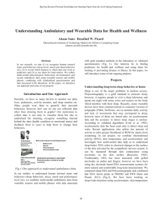 Understanding Ambulatory and Wearable Data for Health and Wellness