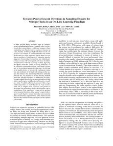 Towards Pareto Descent Directions in Sampling Experts for