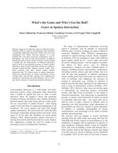 The range of human-human interactions involving Abstract