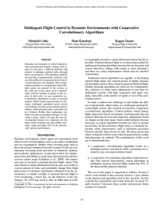 Multiagent Flight Control in Dynamic Environments with Cooperative Coevolutionary Algorithms Mitchell Colby