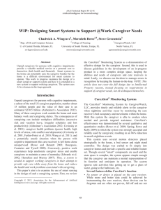 WIP: Designing Smart Systems to Support @Work Caregiver Needs