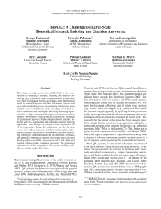 BioASQ: A Challenge on Large-Scale Biomedical Semantic Indexing and Question Answering
