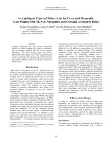 An Intelligent Powered Wheelchair for Users with Dementia: